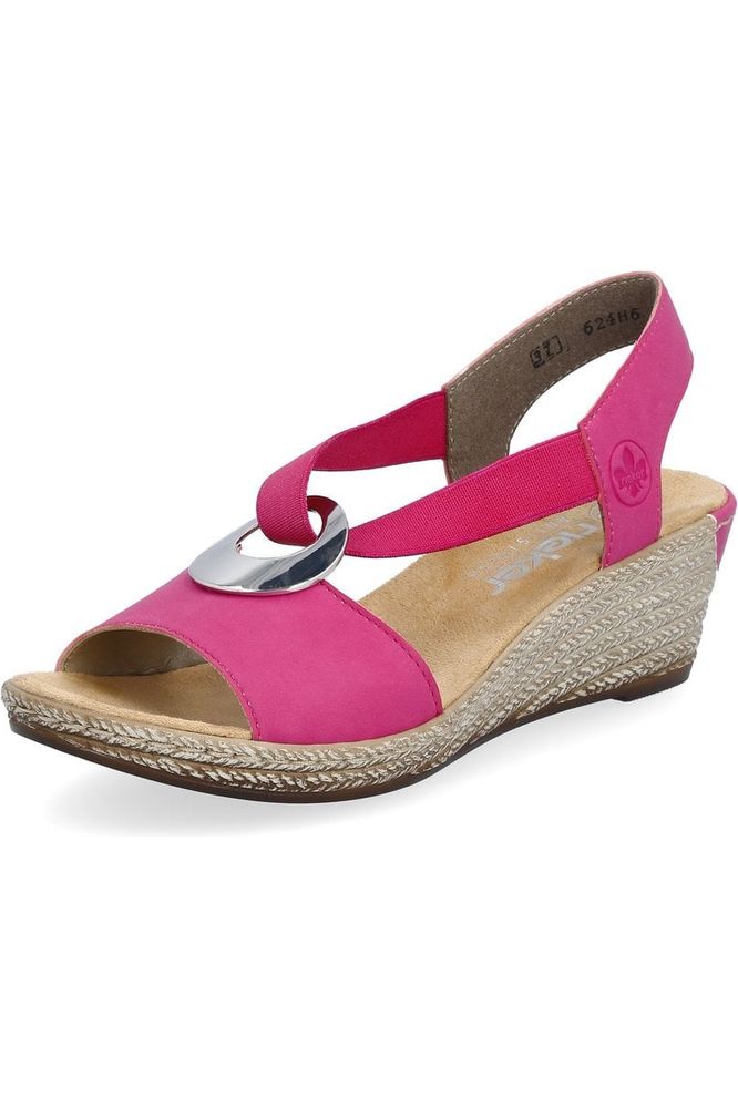 Rieker Sandals 624H6-32 multi Pink