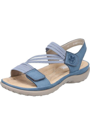 Rieker Ladies sandals 64870-14 in Jeans