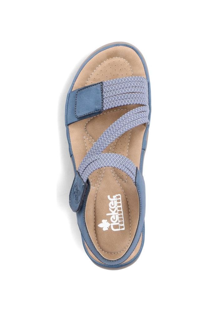 Rieker Ladies sandals 64870-14 in Jeans