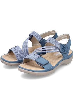 Rieker Ladies sandals 64870-14 in Jeans
