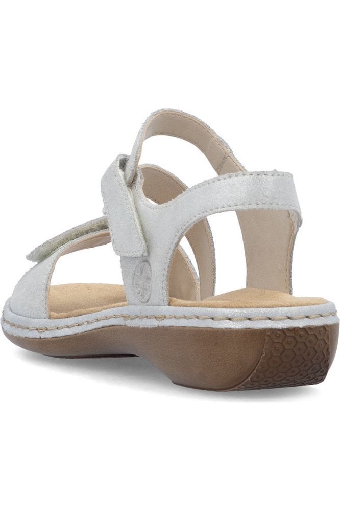 Rieker Womens Sandals 659C7-93 in Silver