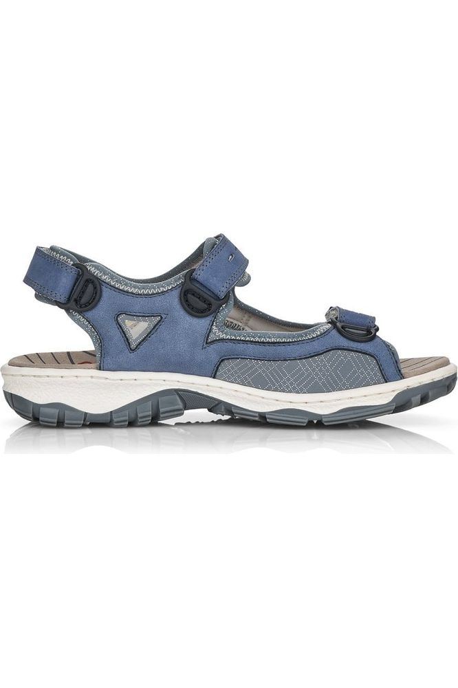 Rieker Ladies Walking Sandals 68874 14 Blue