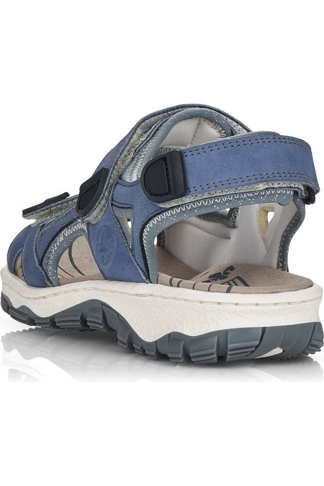 Rieker Ladies Walking Sandals 68874 14 Blue