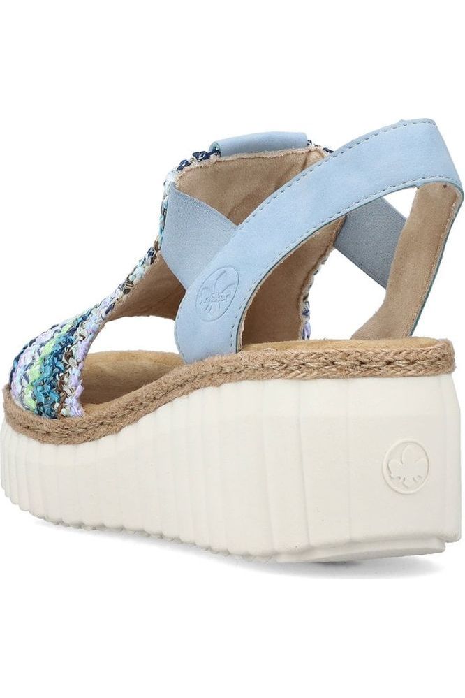 Rieker ladies sandal 69172-91  in Blue Multi
