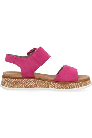 Rieker ladies sandals W0800-31 in Pink