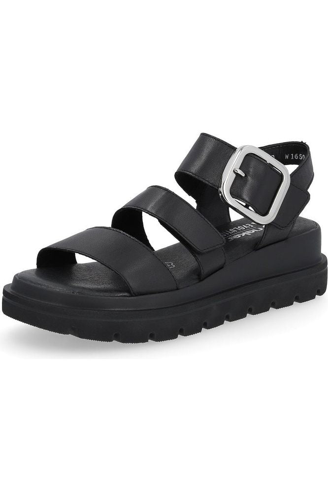 Rieker Ladies Sandals W1650 00 Black