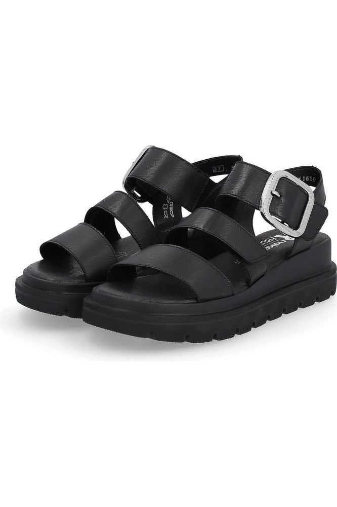 Rieker Ladies Sandals W1650 00 Black