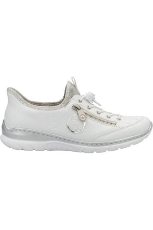Rieker ladies trainer L32F1-80 in White