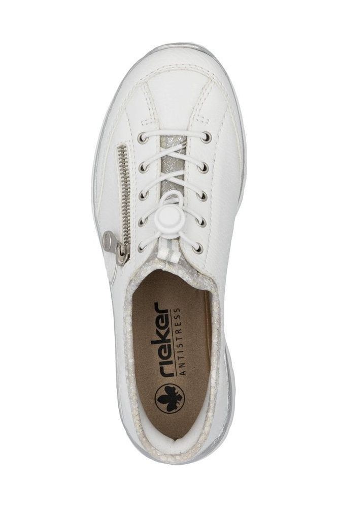 Rieker ladies trainer L32F1-80 in White