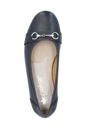 Rieker L9360-14 pump in navy leather
