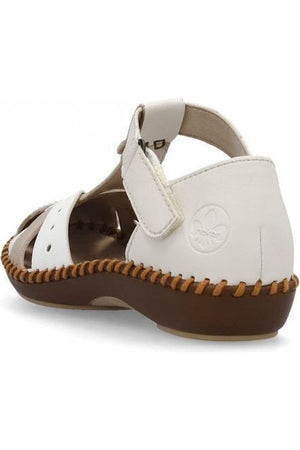 Rieker Womens M1655-61 White/Beige