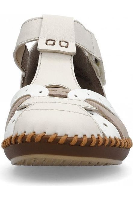 Rieker Womens M1655-61 White/Beige