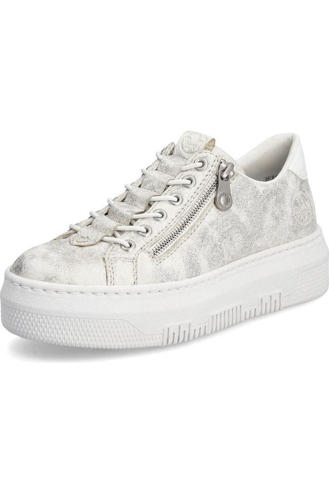 Rieker ladies sneakers M1953-60 in beige gold