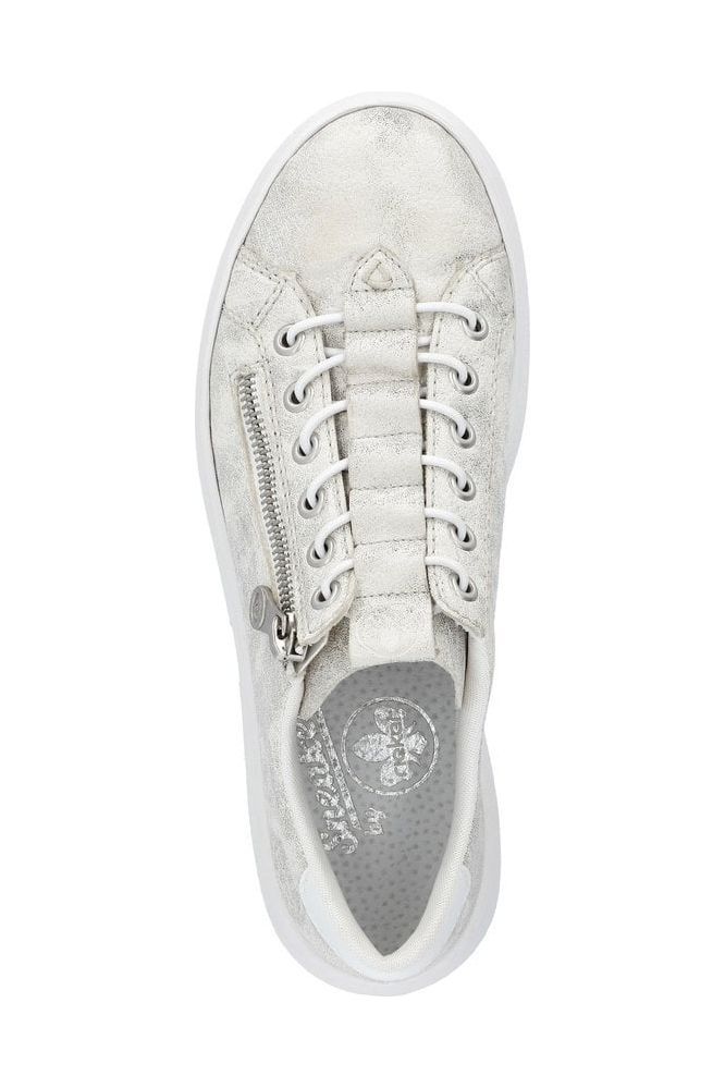 Rieker ladies sneakers M1953-60 in beige gold
