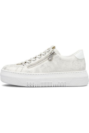Rieker ladies sneakers M1953-60 in beige gold