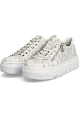 Rieker ladies sneakers M1953-60 in beige gold