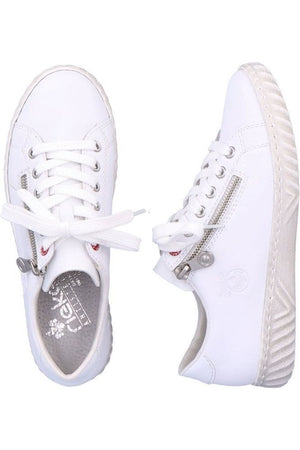 Rieker Ladies sneakers N0900-81 in white