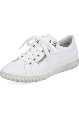 Rieker Ladies sneakers N0900-81 in white