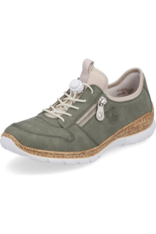 Rieker Ladies trainer N42G0-52 in Khaki