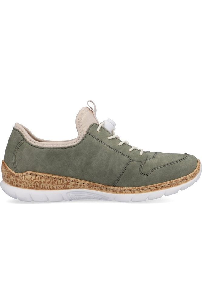 Rieker Ladies trainer N42G0-52 in Khaki