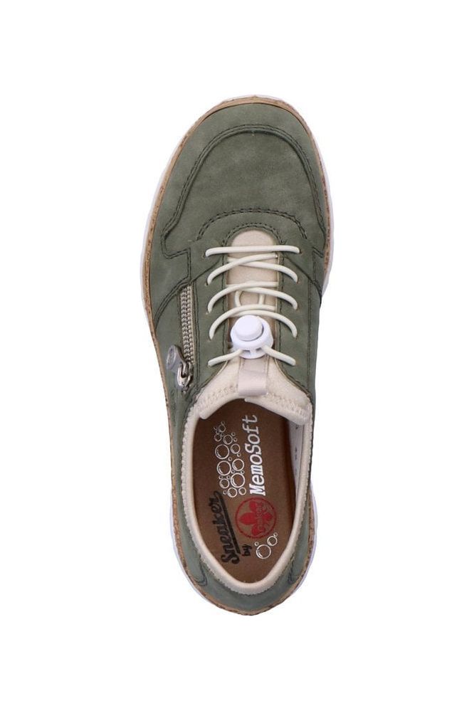 Rieker Ladies trainer N42G0-52 in Khaki