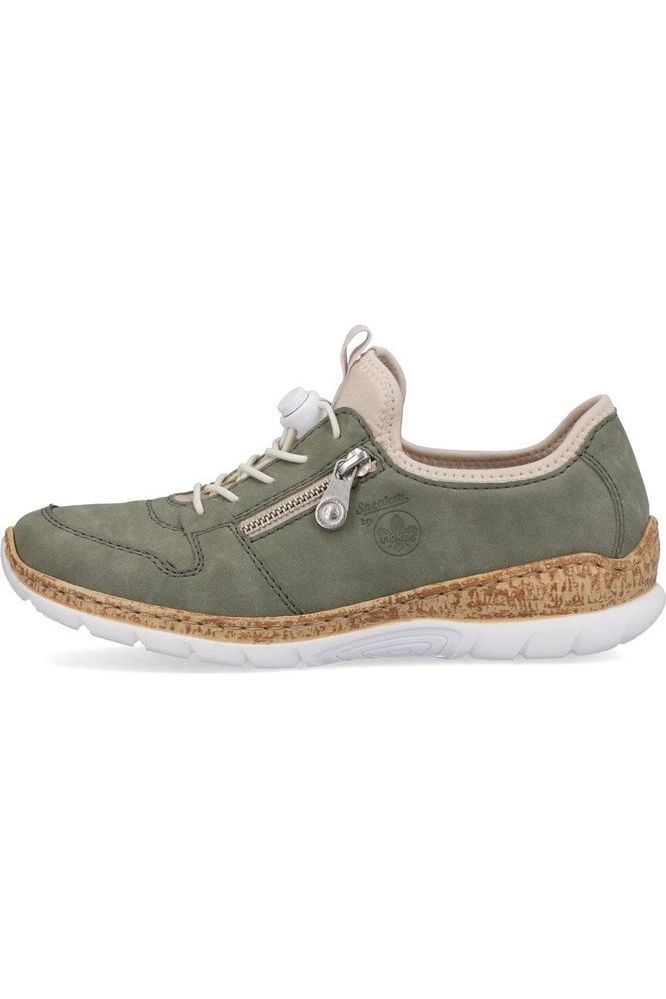 Rieker Ladies trainer N42G0-52 in Khaki