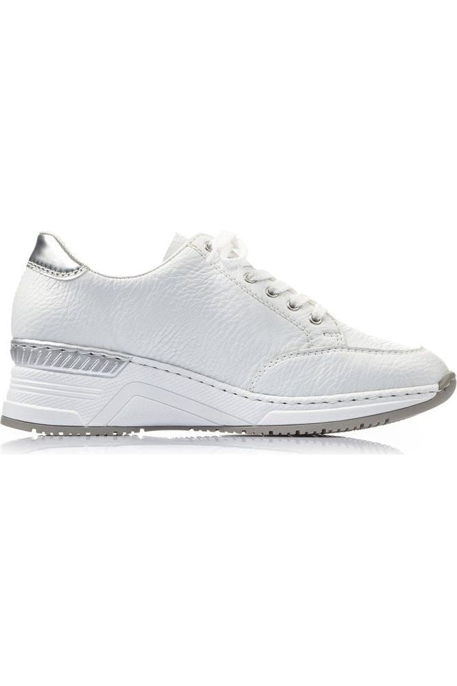 Rieker Ladies trainer N4322-80 in White