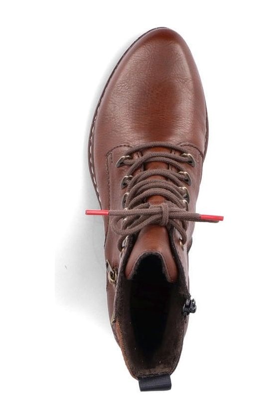Rieker Y0800-24 Brown lace up boot