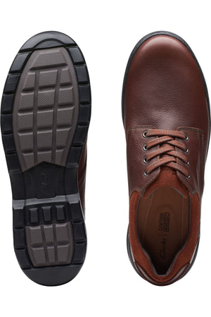 Clarks Rockie WalkGTX waterproof shoe in tan leather