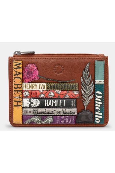 Yoshi Shakespeare Bookworm Zip Top Purse Y1321