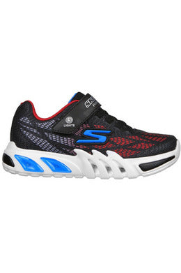 Chłopięce buty sportowe Skechers Flex Glow Elite czarno-czerwone 400137L 