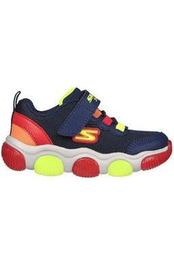 Dziecięce tenisówki Skechers Might Glow granatowo-czerwone 402040N 