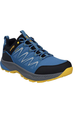 HI-TECH Stealth Low mens Waterproof walking shoe in blue