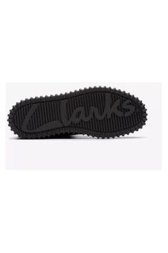 Clarks Torhill Turn in Black Wlined Suede