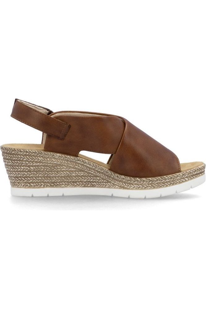Rieker ladies sandal 61975-24 in Brown