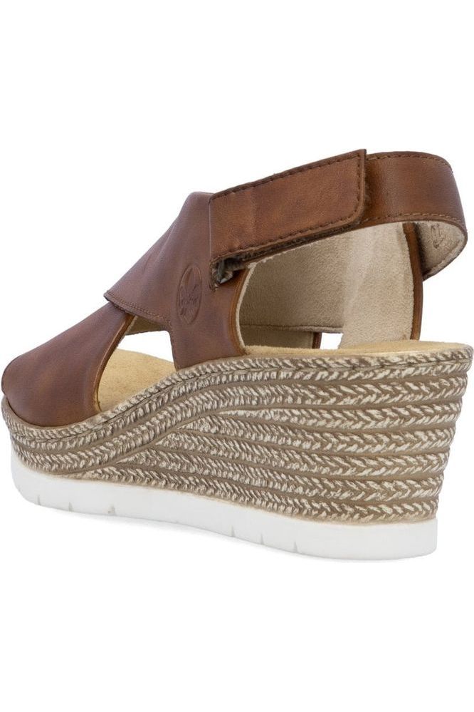 Rieker ladies sandal 61975-24 in Brown