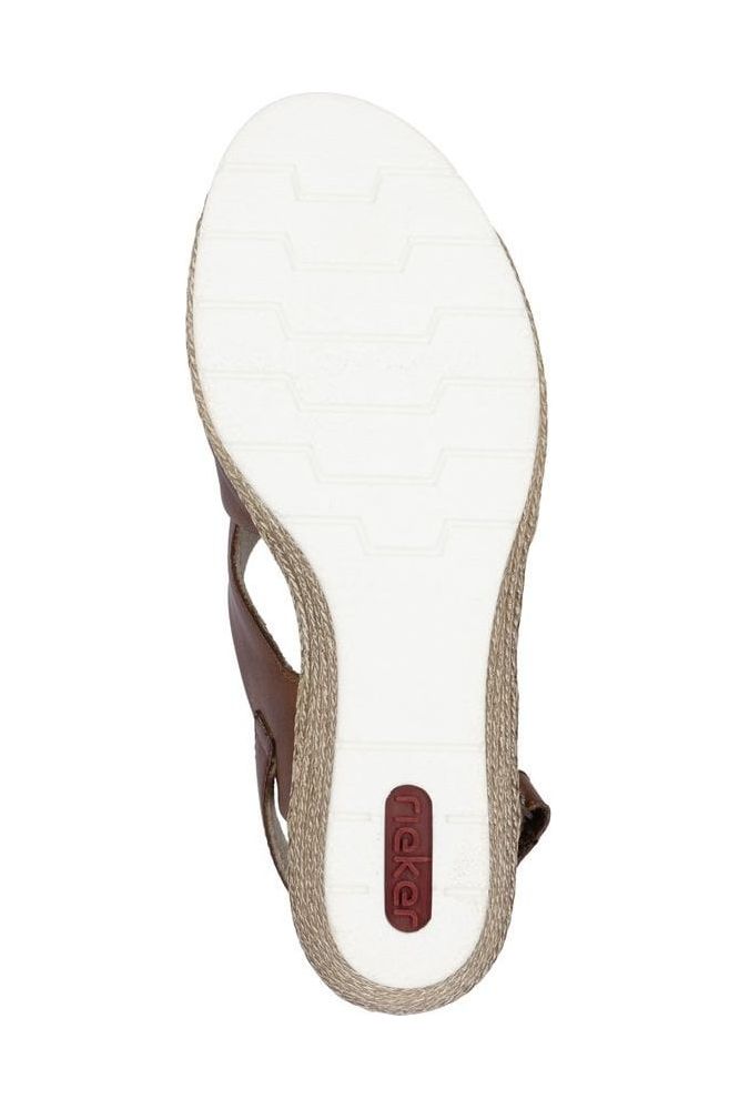 Rieker ladies sandal 61975-24 in Brown