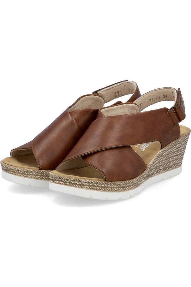 Rieker ladies sandal 61975-24 in Brown