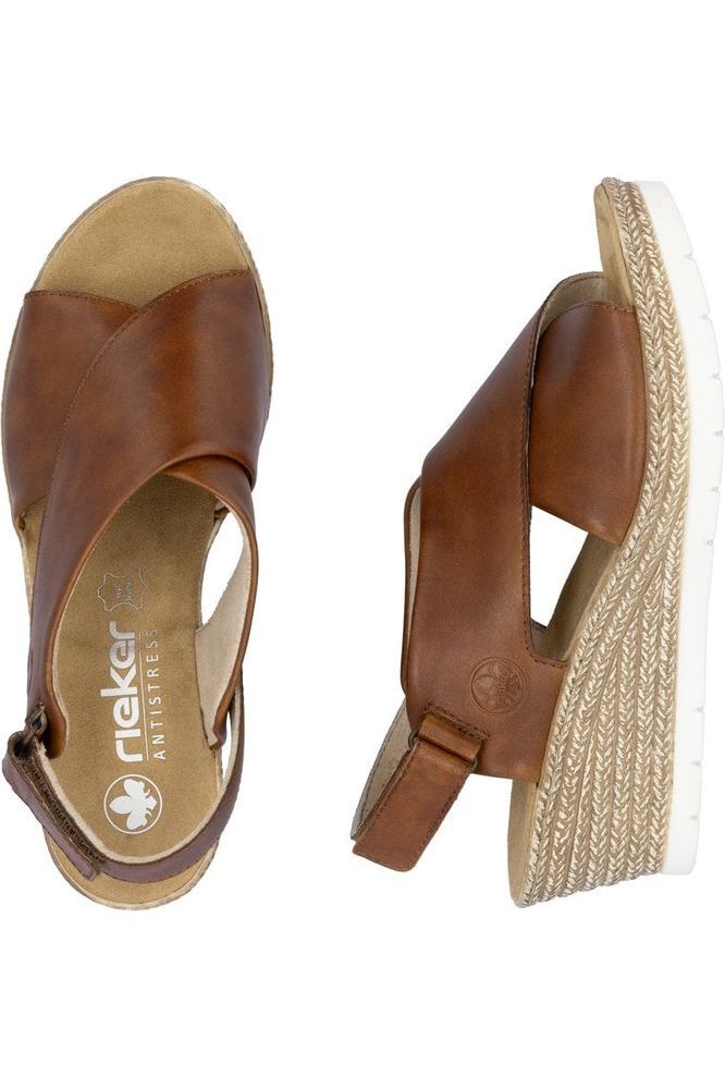 Rieker ladies sandal 61975-24 in Brown