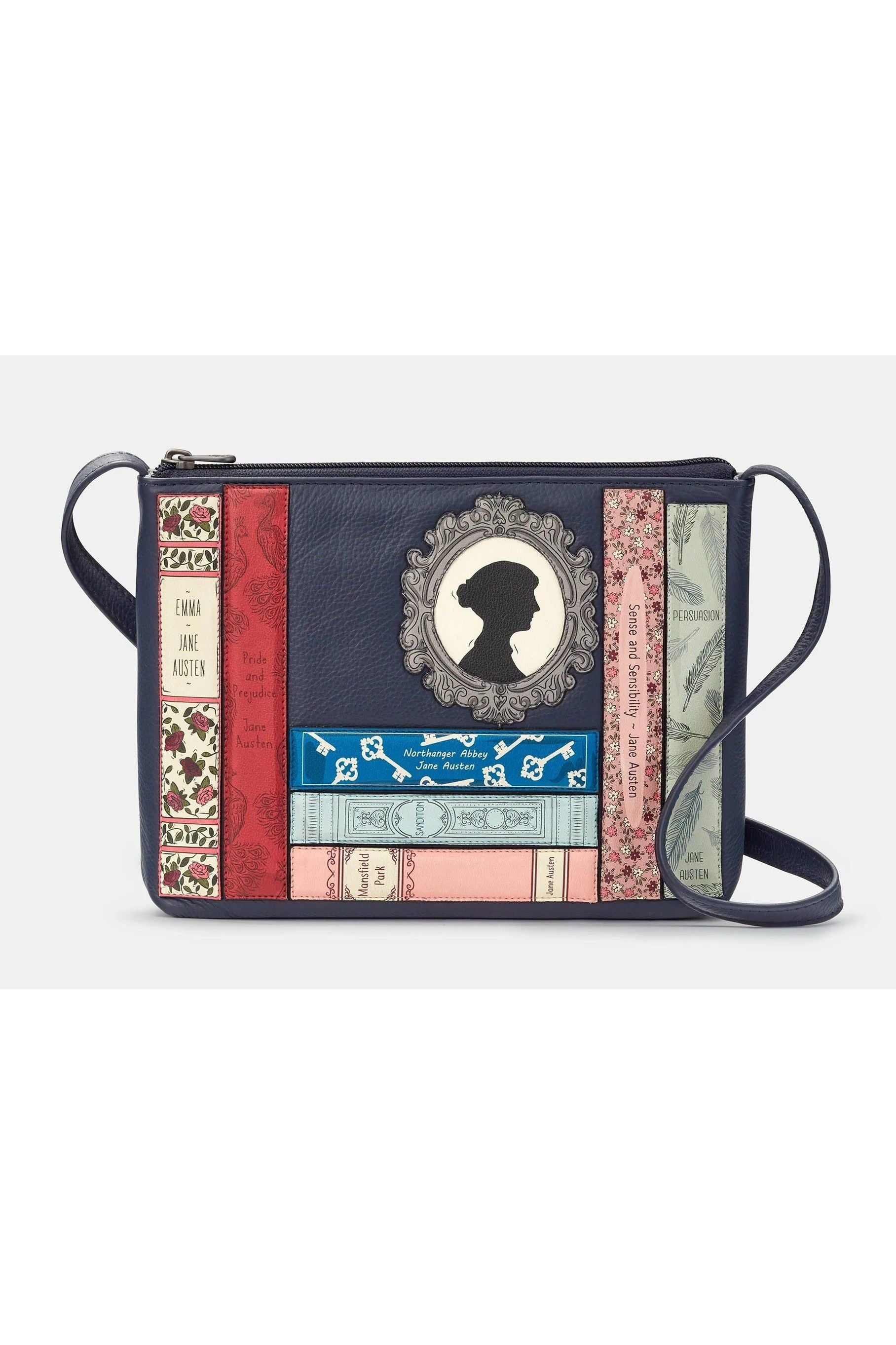 Yoshi Jane Austen Navy Bookworm Cross Body Bag