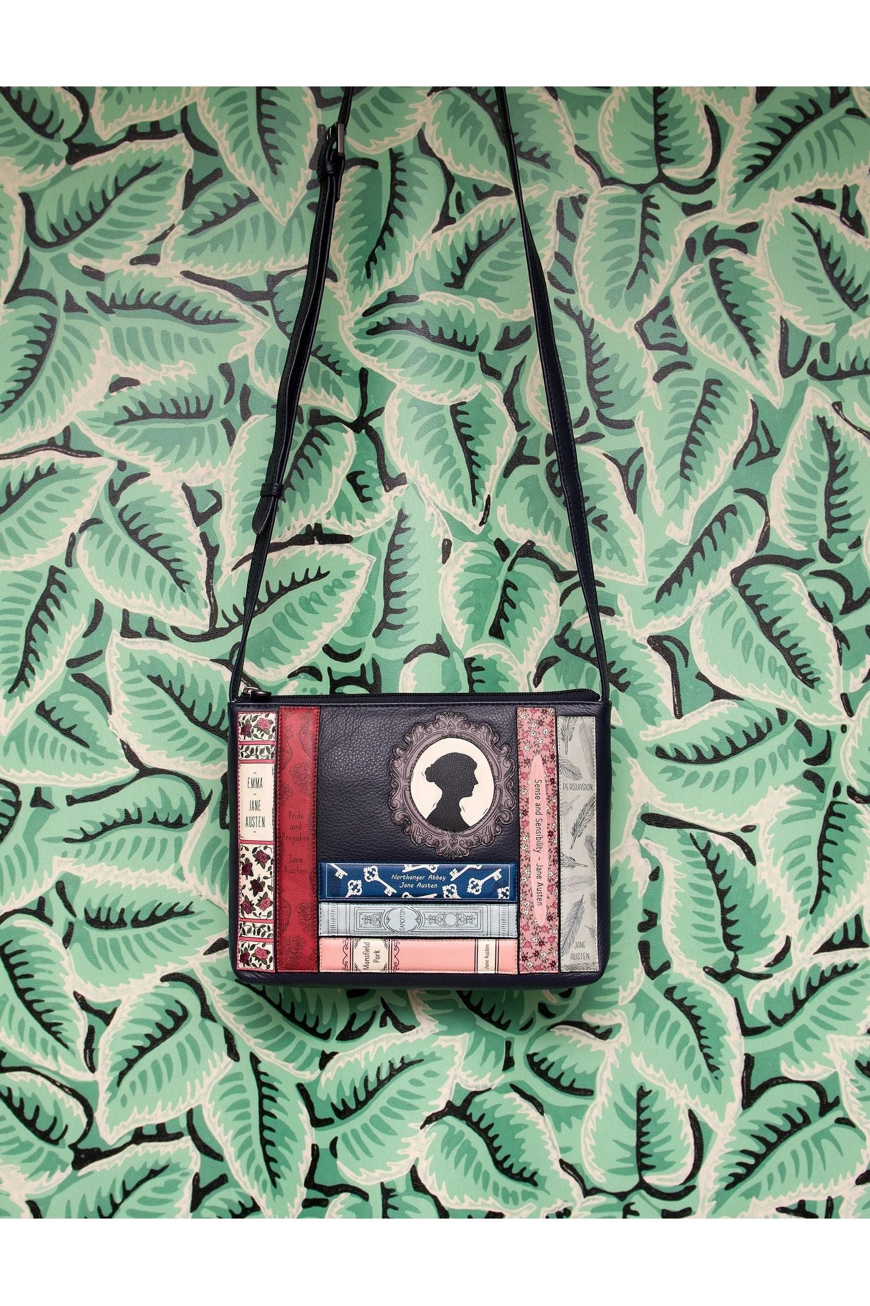 Yoshi Jane Austen Navy Bookworm Cross Body Bag