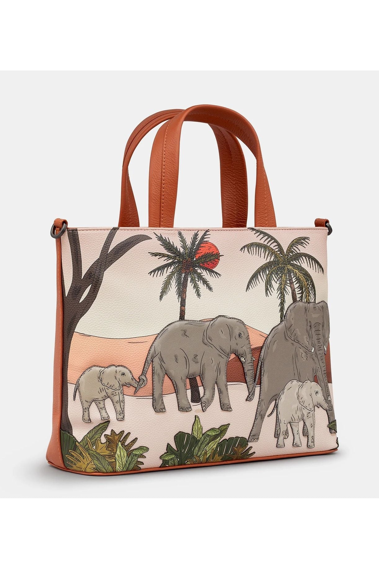 Yoshi Elephant Parade Multi way Grab Handbag
