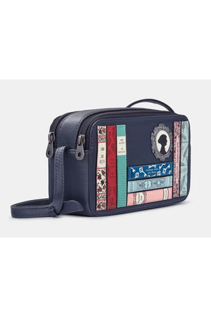 Yoshi Jane Austen Bookworm Porter Handbag in navy