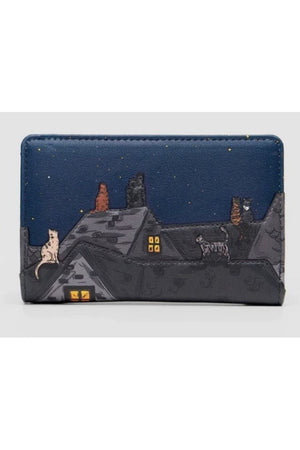Yoshi Stargazing cats Zip around Purse Y1089
