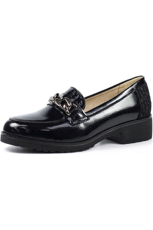 Lunar FLW004 Zora chain detail shoe in pewter