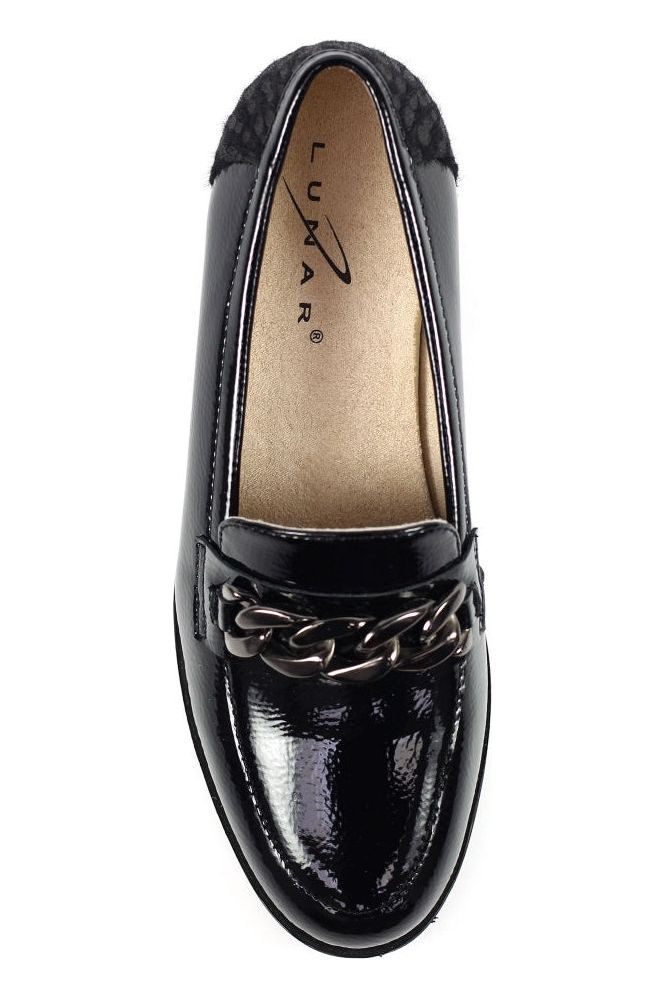 Lunar FLW004 Zora chain detail shoe in pewter