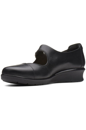 Clarks Hope Henley black leather