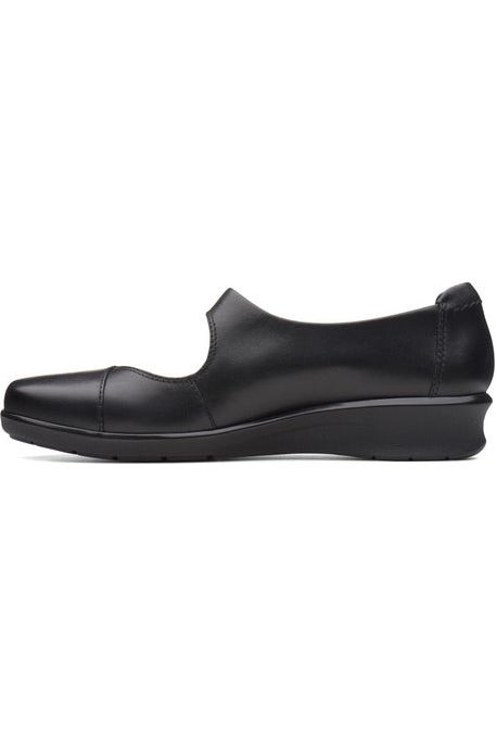 Clarks Hope Henley black leather