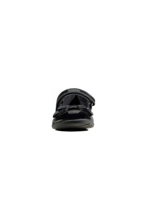 Clarks Scala Tap Toddler w kolorze czarnym, lakierowany 