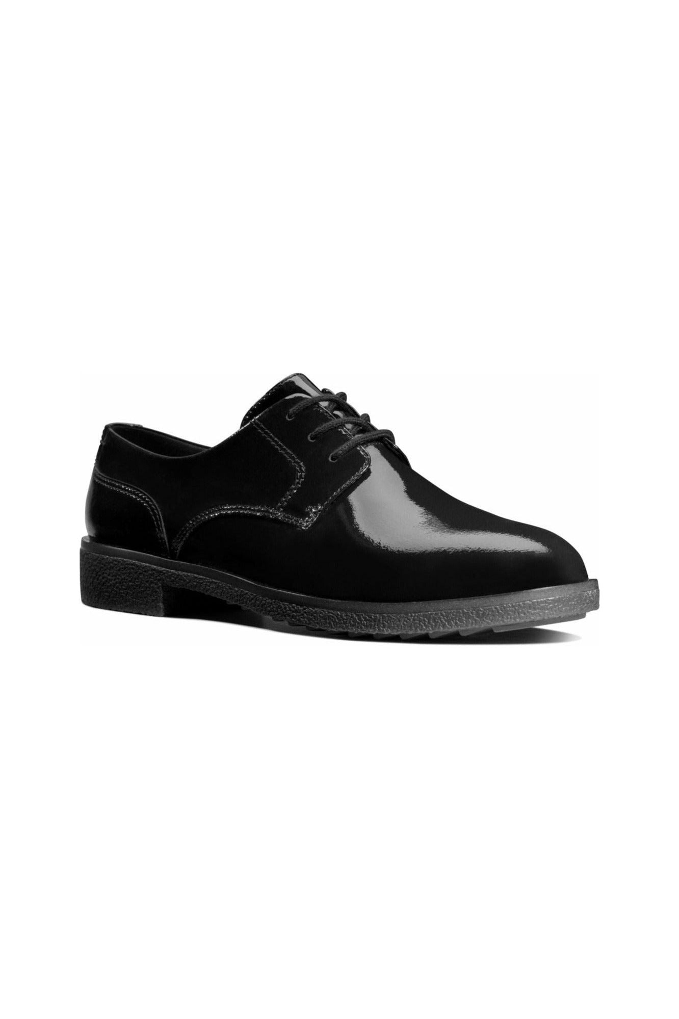 Clarks Griffin Lane in Black Patent